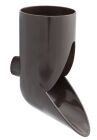 PIED DE CHUTE PROFILE GOUTTIERE TYPE 29 DIAMETRE 80 MARRON - URWS801M