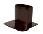 PIED DE CHUTE UNIVERSEL POUR TUBE DE DESCENTE 90X56 MARRON - PCU95M