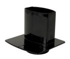 PIED DE CHUTE UNIVERSEL POUR TUBE DE DESCENTE 90X56 NOIR - PCU95N