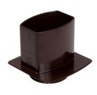 PIED DE CHUTE UNIVERSEL POUR TUBE DE DESCENTE OVATION 105X76 MARRON - PCU107M