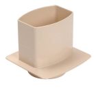 PIED DE CHUTE UNIVERSEL POUR TUBE DE DESCENTE OVATION 105X76 SABLE - PCU107S