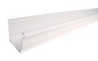 Gouttiere en PVC blanc corniche mouluree developpe T33 - long. 4m