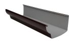 Gouttiere en PVC marron mouluree developpe T33 - long. 2m