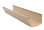 Gouttiere en PVC sable mouluree developpe T33 - long. 4m