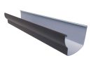 Gouttiere en PVC marron rectangulaire developpe T25 - long. 2m