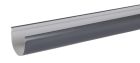 Gouttiere en PVC anthracite demi ronde developpe T25 - long. 4m