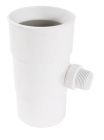 RECUPERATEUR  EAUX PLUVIALES FACONNE POUR TUBE DESCENTE DIAMETRE 100 BLANC - REPF100B