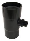 RECUPERATEUR  EAUX PLUVIALES FACONNE POUR TUBE DESCENTE DIAMETRE 100 NOIR  - REPF100N