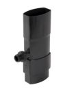 RECUPERATEUR EAUX PLUVIALES POUR POUR TUBE DE DESCENTE 90X56 ARDOISE  - REP95A