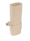 RECUPERATEUR EAUX PLUVIALES POUR POUR TUBE DE DESCENTE 90X56 SABLE - REP95S