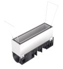 REGARD ACCES 100 HD INOX PROFONDEUR 1 GRILLE CLASSE C250 FENTE  - RDRI101CS