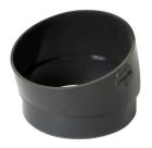 SECTEUR DE COUDE MALE/FEMELLE 15° DIAMETRE 80 ANTHRACITE  - SR1GTA