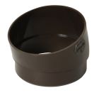 SECTEUR DE COUDE MALE/FEMELLE 15° DIAMETRE 80 MARRON  - USR1GTM