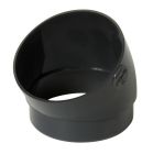 SECTEUR DE COUDE MALE/FEMELLE 30° DIAMETRE 80 ANTHRACITE  - USR3GTA