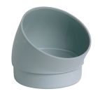 SECTEUR DE COUDE MALE/FEMELLE 30° DIAMETRE 80 GRIS   - SR3GT