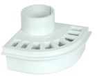 SIPHON DE BALCON DIAMETRE 80 BLANC  - USB80B