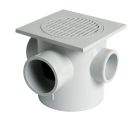 SIPHON ENTREES MULTIPLES DIAMETRE 125 PLATINE 150 - USEMX15