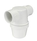 SIPHON LAVABO A COLLER HORIZONTALE DIAMETRE 40 PVC-C BLANC  - 1YH1CB