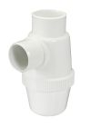 SIPHON LAVABO A COLLER VERTICALE DIAMETRE 40 PVC-C BLANC - 1YHCB