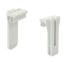 SUPPORT DE CROCHET BLANC HAUTEUR 94MM  - UASCB