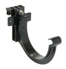 SUPPORT DE CROCHET MONTE POUR PROFILE LG25 NOIR  - ASC25N