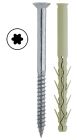 Cheville a visser en polyamide + acier zingue MARCOVIS TUP4 - diam. 10 mm x long. 115 mm - Boite de 50
