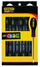 TOURNEVIS ELECTRICIEN + MECANICIEN + PHILLIPS + POZI + TORX - JEU DE 10 PCS FATMAX (BROCHABLE)