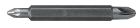 LAME DE VISSAGE DOUBLE EMPREINTE POZIDRIV PZ1 ET PZ2 60MM - 10PCS (BROCHABLE)