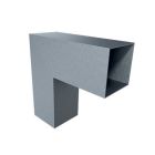 Coude Carre 80X80X0,65mm SQUALZINC