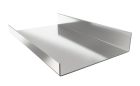 Couloir alu zinc laque rouge developpe 280mm lg. 200cm