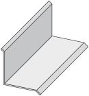 Couvre joint dˈangle aluminium brut a coller aile 100X100mm lg. 200cm