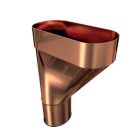 Cuvette de Branchement SOUDEE a l'etain D.120mm CUIVRE