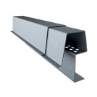 Faitage ventile mono pente SQUAL ZONC pour toiture a joint debout lg. 200cm