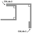 Finition double pour bardage bois BARDALU RAl 8019 dev 175mm long.300cm