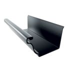 Gouttiere zinc patine noir mouluree developpe T33 - long. 4m