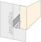 Grille antirongeur galva laque gris RAL 7016 LG. 250 cm avec ouies