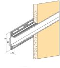 Joint creux PVC 188 pour enduit gratte ep. 10mm lg. 250cm