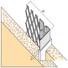 Modenature deployee pour enduit gratte ep. 15mm jonc PVC 537 lg. 300cm
