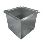 Naissance carree 80X80mm NATZINC