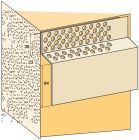 Plinthe laque sable perforee pour protection de soubassement lg. 200cm