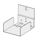 Raccord de mur lisse plate de 125 mm