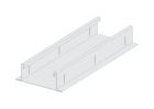 Lisse Plate l 125 mm perfore pas de 100 mm L 360 cm