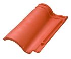 Tuile Double Canal 12 terre cuite Rouge - long. 44,5 cm x larg. 28,1 cm