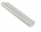 Gouttiere PVC-U gris clair demi ronde developpe T16 - long. 2m