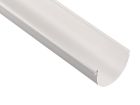 Gouttiere PVC-U blanc demi ronde developpe T25 - long. 4m