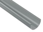 Gouttiere PVC-U gris clair demi ronde developpe T25 - long. 2m