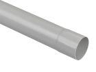 Gouttiere PVC-U gris clair demi ronde developpe T33 - long. 4m