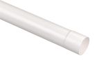 Gouttiere PVC-U blanc demi ronde developpe T25 - long. 4m