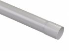 Gouttiere PVC-U gris clair demi ronde developpe T25 - long. 4m