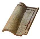 Tuile Romane Reno terre cuite Castelviel - long. 42 cm x larg. 27,6 cm